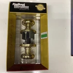New Kwikset Ultramax Security Brass Hall & Closet Doorknob (non-locking). Fixed Price $15.99.
