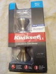 (1) Kwikset Cove Satin Nickel Bed & Bath Knob Door Handle Missing Striker Key. Fixed Price $11.88.