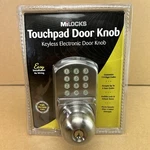 Milocks Entry Door Knob Keyless Keypad Metal Stainless Steel Satin Nickel. Fixed Price $57.99.