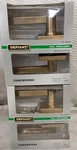 Defiant Tonebridge Bed Bath Square Satin Nickel Door Lever 1007 789 948 Lot Of 2. Fixed Price $22.99.