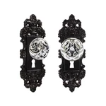 Vintage Dummy Door Interior 2 Pack Crystal Glass Knobs Antique Blac.... Fixed Price $38.30.