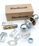 **case Of 30** Kwikset Polo Passage Satin Chrome Doorknobs Bulk Lot *new*. Fixed Price $169.95.