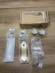 Nostalgic Warehouse 716114 Round Dummy Door Knob Set, Antique Brass. Fixed Price $166.49.
