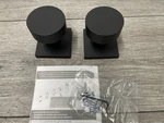 Emtek 5050ROUUS19 Non-turning Two-sided Dummy Round Knob Set- Flat Black. Fixed Price $43.19.
