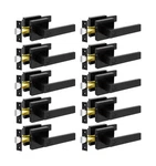 Kamota Privacy Door Levers, 10 Pack Matte Black Handles Bed Bath Doo.... Fixed Price $123.64.