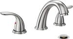 8 Inch 2 Handles 3 Holes Deck Mount Brushed Nickel Widespread Bathroom Faucet,. Fixed Price $81.99.