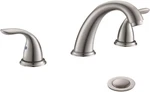 8 Inch 2 Handles 3 Holes Deck Mount Brushed Nickel Widespread Bathroom Faucet,. Fixed Price $74.99.