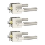 Amerdeco 3-PACK Privacy Door Handles Brushed Satin Nickel Knurled Lever Interior. Fixed Price $127.98.