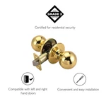 Design House Brass Ball Passage Door Knob Polished Finish. Fixed Price $35.00.