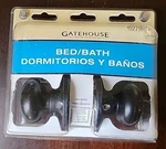 Gate House Bed/bath Door Knob 0279811 Aged Bronze Finish Ln Sealed. Fixed Price $29.77.