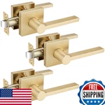 Ehomeware 3 Pack Passage Door Handles Satin Brass Knobs Interior Hallway. Fixed Price $116.54.
