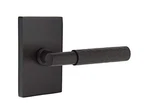Emtek Lh Select Passage, Modern Rosette, Hammered Lever, Flat Black, Model T-bar. Fixed Price $167.99.