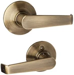 Schlage Elan Antique Brass Hall And Closet Lever -. Fixed Price $66.79.