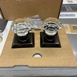 Emtek Old Town Glass Knob, Quincy Rosette US10B, Dummy Pair 85210TUS10B. Fixed Price $125.00.