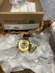 Nostalgic Warehouse - Classic Rosette And Crystal Rd Knob In Atq Brass Dummy. Fixed Price $60.00.