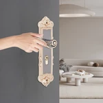 Euro Antique Security Entry Lever Door Dual Knob Handle W/ Keys. Fixed Price $35.50.