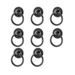 Rzdeal 8 Pack Solid Brass Cabinet Pulls Ring Retro Black Kitchen Handles Drawer. Fixed Price $53.97.
