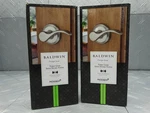 Baldwin Prestige Tobin Satin Nickel Left-handed Dummy Door Handle (lot Of 2). Fixed Price $35.99.