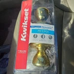 Kwikset 300T Cp Vi Bed & Bath Privacy Doorknob Lock Polished Brass. Fixed Price $14.96.