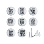 Jamjam Set Of 8 1.5" Ceramic Vintage Decorative Cabinet Knobs Laundry Room Dr.... Fixed Price $36.61.