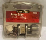 Defiant Keyed Door Knob Stainless Steel Finish #154 644 Nip Free Shipping. Fixed Price $19.99.