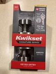 Kwikset Keyed Entry Knob Locket Arroyo Satin Nickel Smartkey Microban. Fixed Price $19.99.