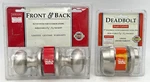 Design House Satin Nickel Keyed Entry Door Knob 753145 & 1" Deadbolt 784843. Fixed Price $43.40.
