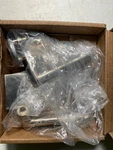 Emtek C5110STUUS15 Stuttgart Door Lever Set With Square Rose - Satin Nickel. Fixed Price $132.99.