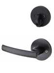 Kwikset Single Cylinder Interior Trim Pack Sydney Lever Round Rose Matte Black. Fixed Price $42.50.