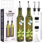 Coolmi Oil And Vinegar Dispenser Set - 17OZ/500ML Premium Glass Olive. Fixed Price $37.19.