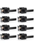 Probrico Interior Privacy Door Lockset For Bedroom/bathroom, (8 Pack) - Black. Fixed Price $75.98.