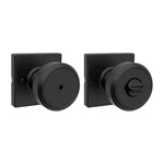 Kwikset Maven Matte Black Square Bed/bath Door Knob. Fixed Price $15.95.