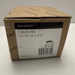 Baldwin 5125-003-PRIV Privacy Door Lever Set W/ 5048 Rose Polished Brass. Fixed Price $169.99.