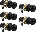 Probrico (5 Pack) Black Round Entry Door Knobs Keyed Alike, 5,. Fixed Price $48.99.
