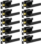 Matte Black Keyless Privacy Door Levers - 10 Pack Bed & Bath Locksets. Fixed Price $199.99.