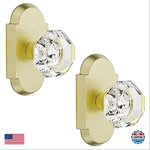 Bonkudoo 2 Pack Crystal Glass Dummy Door Knobs Interior Gold Half. Fixed Price $66.33.