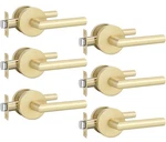 Goldenwarm 6 Pack Closet Door Handles, Brushed Passage Interior Lever. Fixed Price $111.99.