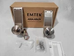 Privacy Entry Door Knob Set Pewter Emtek Quincy Round. Fixed Price $100.00.