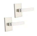 Emtek 5052BRLUS15 Breslin Door Lever Dummy Modern Rosette Satin Nickel -new. Fixed Price $74.99.