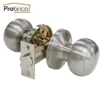 2PK Satin Nickel Passage Door Knobs Round Handles For Hall Closet Laundry Room. Fixed Price $26.80.