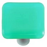 Hot Knobs HK1026-KA Light Aqua Blue Square Glass Cabinet Aluminum Post. Fixed Price $28.78.
