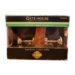 New Gatehouse Estate Solid Forged Brass Hall/closet Non Locking Knobs Polished. Fixed Price $58.00.