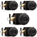 Probrico Square Privacy Door Knobs, Oil Rubbed Bronze Bedroom Handle Lock. Fixed Price $91.94.