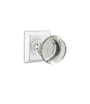 Open Box Emtek Providence Glass Knob Quincy Rosette Passage #8131PCUS26. Fixed Price $74.96.