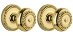 Grandeur Newport Rosette With Parthenon Knob Double Dummy Lifetime Brass 824433. Fixed Price $129.99.