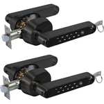 Stylrtop P121 Black Fingerprint Door Lock Lever Handle Set With Keys Pack Of. Fixed Price $69.87.