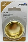 National Hardware N115-964 Recessed Round Cup Pull 1-3/4" Bright Brass Finish. Fixed Price $5.98.
