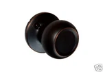 Oil Rubbed Bronze Dummy Round Door Lock Knobs One Side Closet Handle. Fixed Price $6.99.