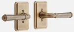 Signature Hardware 479332 Solid Brass Dummy Interior Door Set W/sculpted Sq Leve. Fixed Price $45.00.
