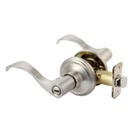 Ace Wave Lever Satin Nickel Privacy Lockset 1-3/4 In.. Fixed Price $25.99.